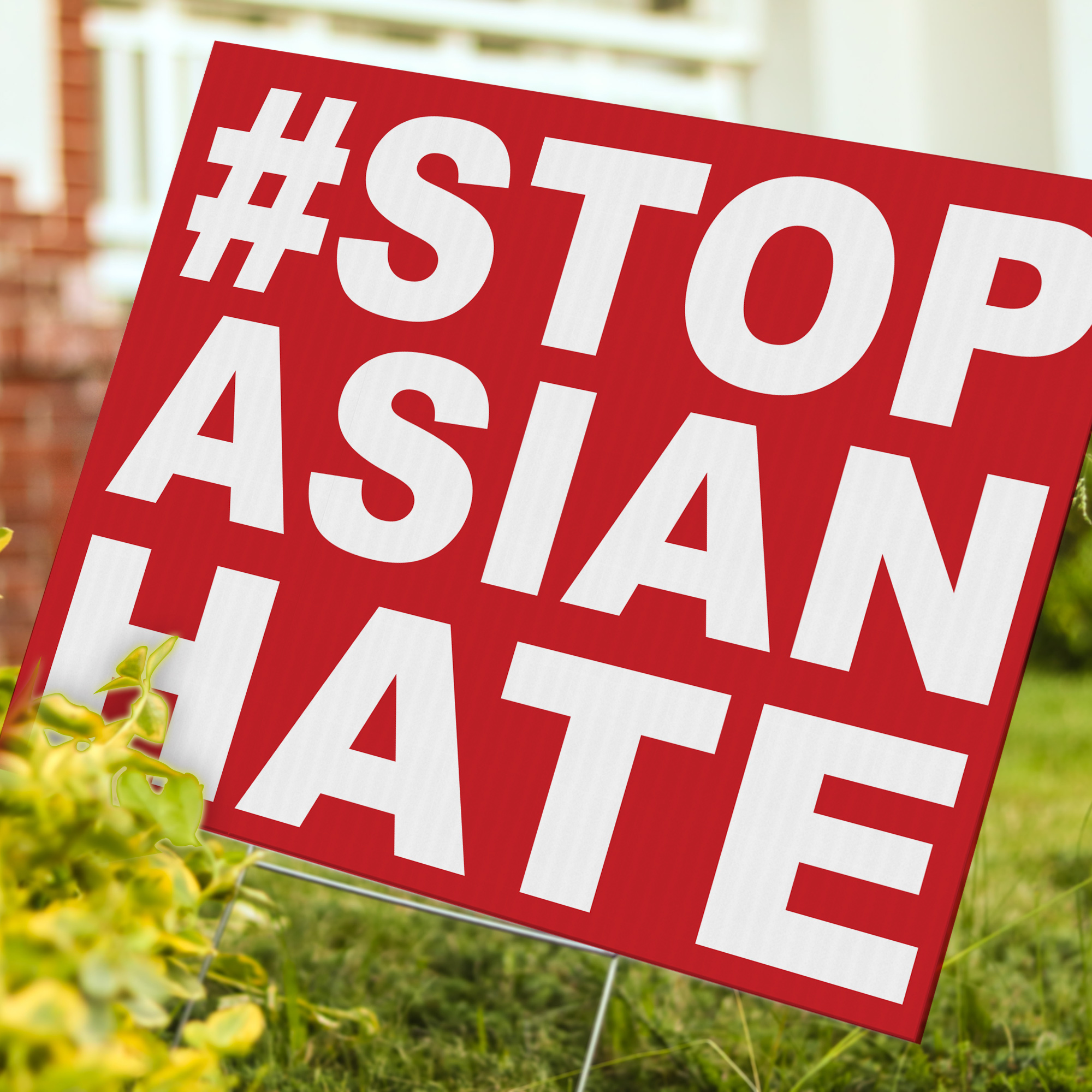 Stop Asian Hate Yard Sign - 24 x 18 inch