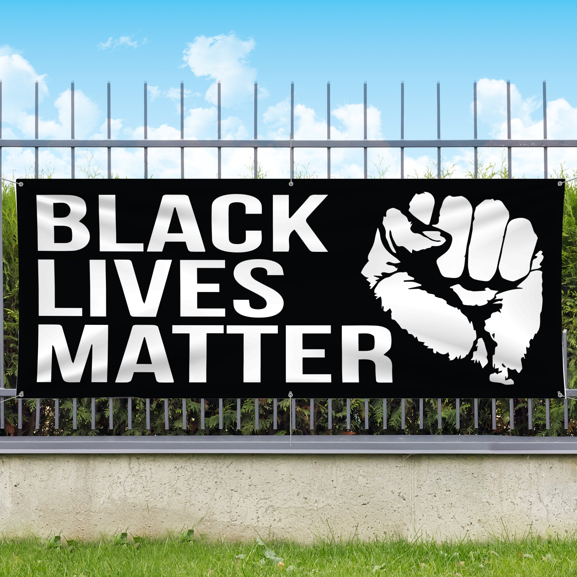 Black Lives Matter - Fist - Vinyl Banner