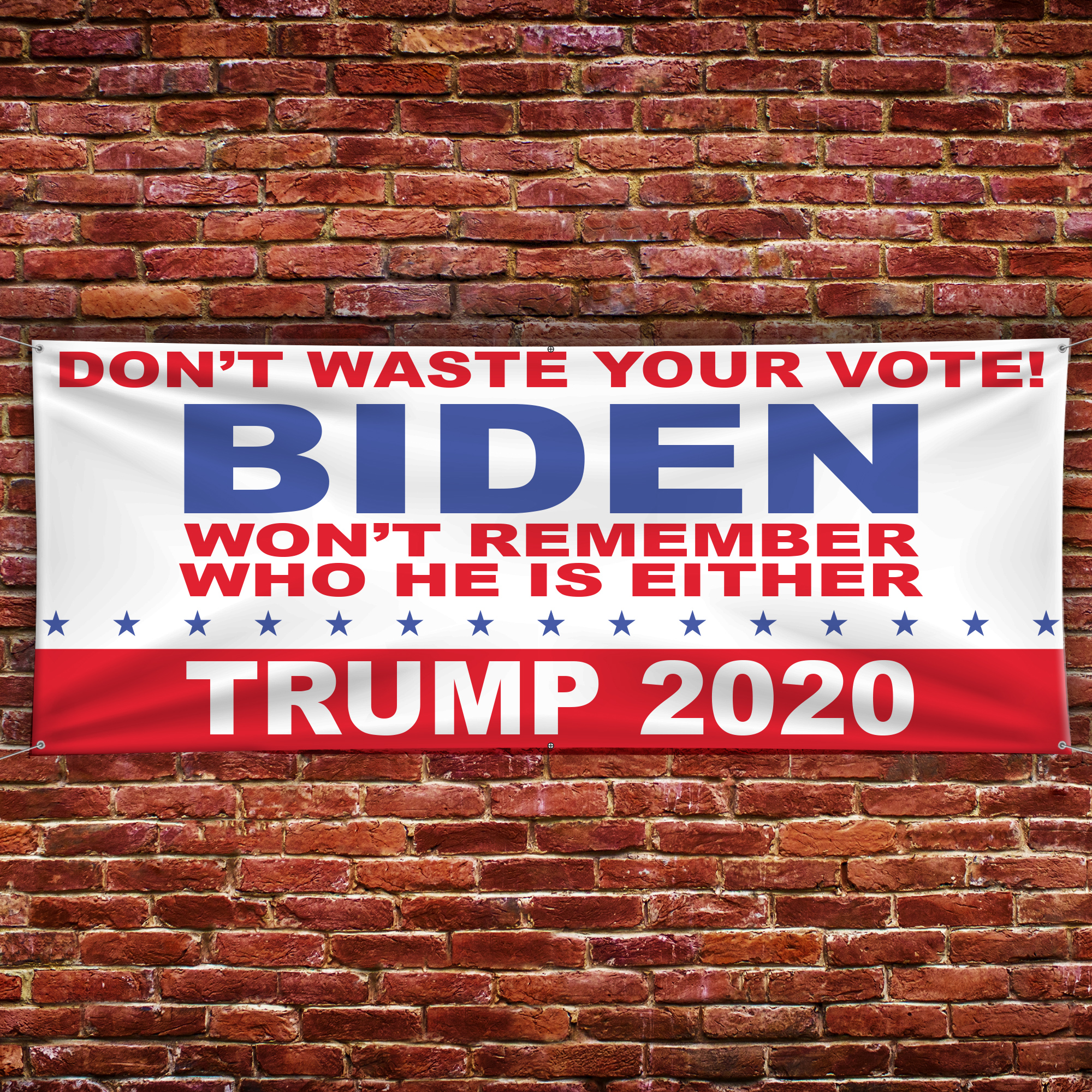 Biden Wont Remember Vinyl Banner