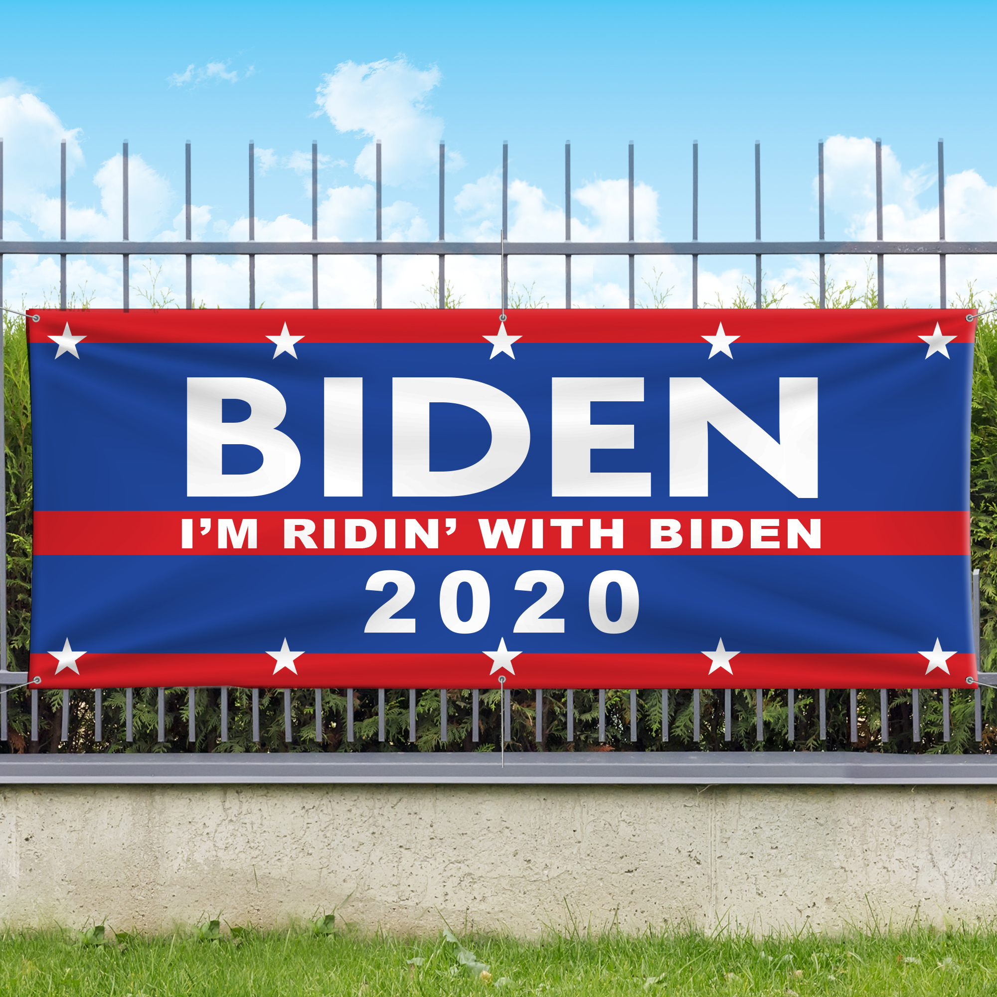Ridin with Biden Vinyl Banner