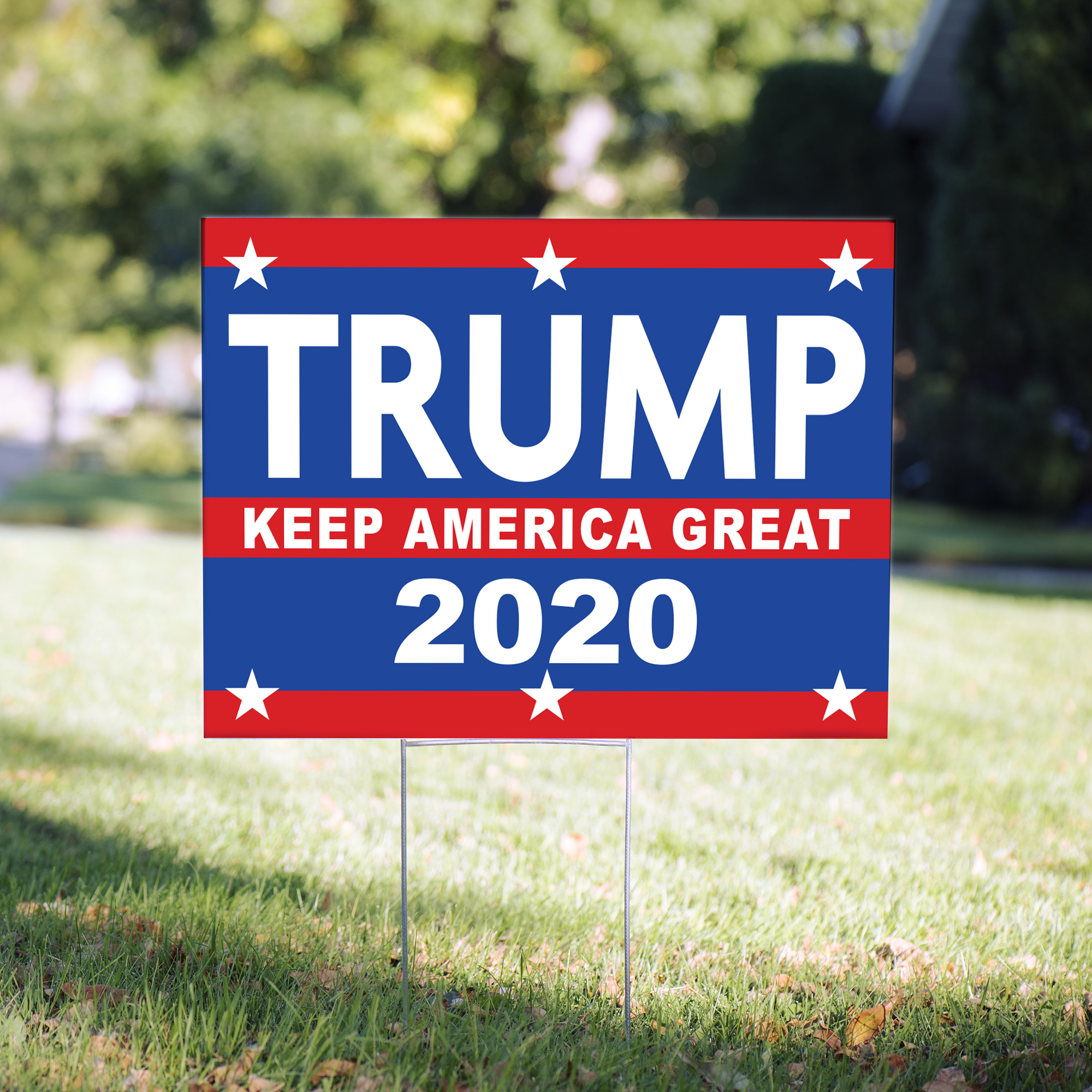 Trump Keep America Great 2020 Political Yard Sign - 24 x 18 inch