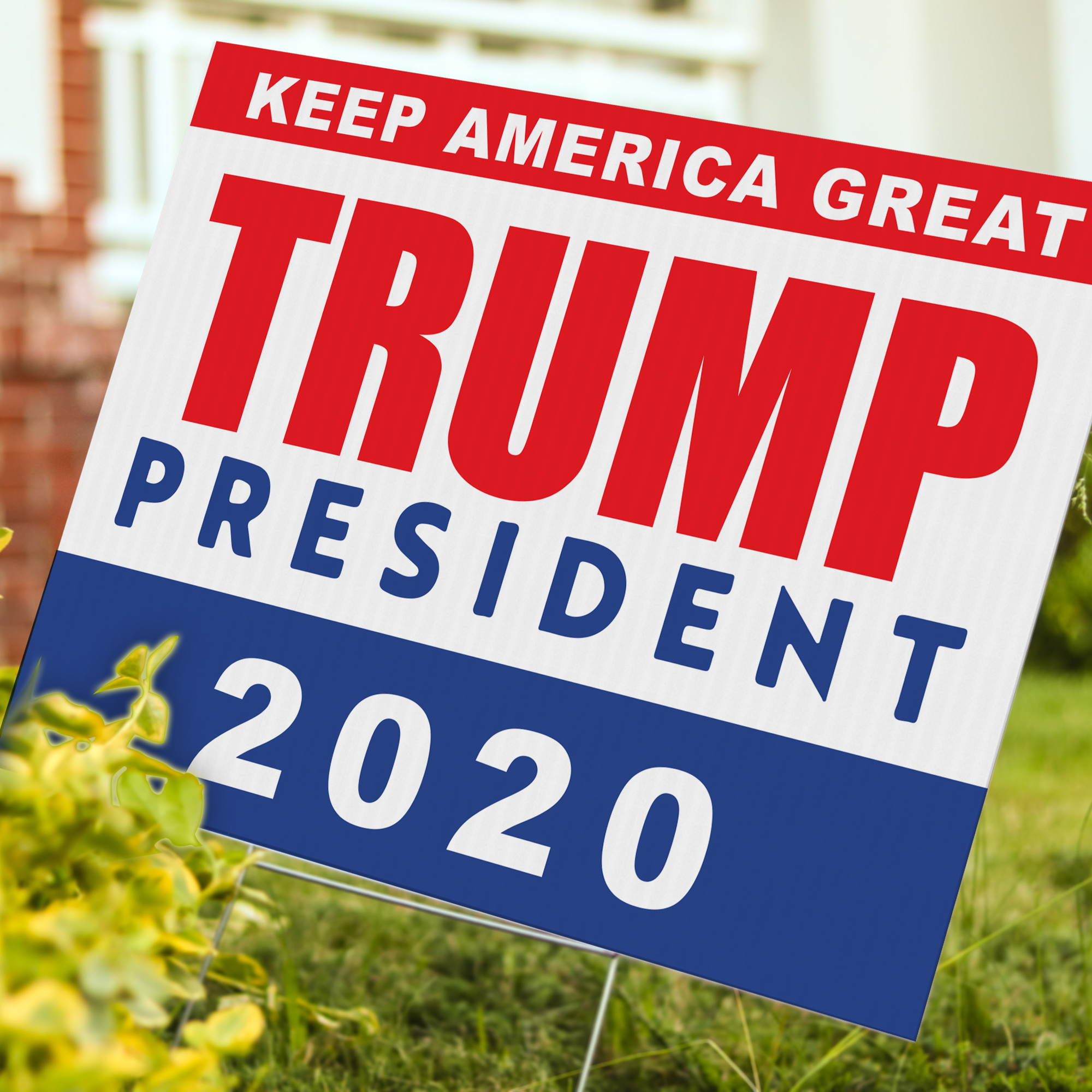 Trump 2020 Political Yard Sign - 24 x 18 inch