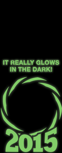 2015 Swirl Insert Medal- Glow in the Dark 