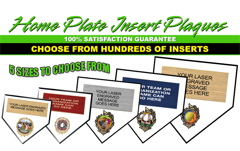Home Plate Insert Plaques 