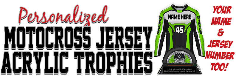 Motocross Jersey Colorix-T Acrylic Trophies