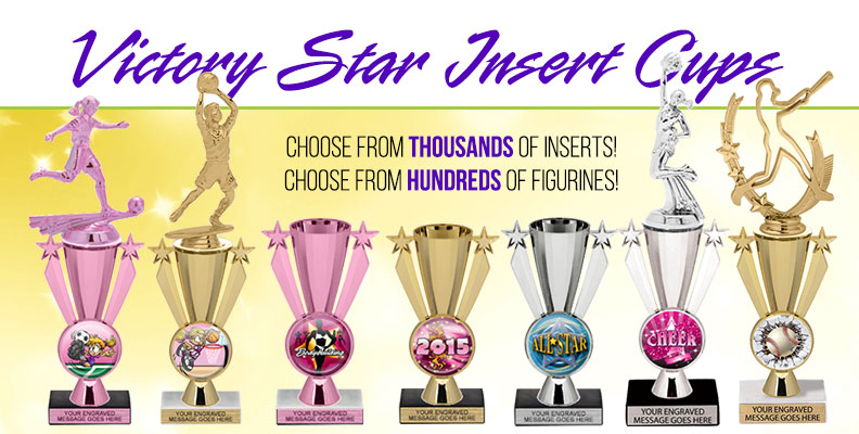 Victory Star Insert Cups on Marble Bases