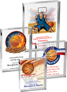 Basketball Vibrix Acrylic Awards [1 inch thick]