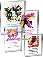 Dance Vibrix Acrylic Awards [1 inch thick]