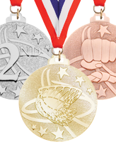 2 inch Mega-Brite Diecast Medals