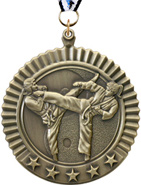 Martial Arts Female 5 Star Medal