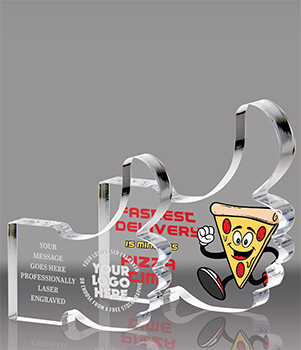 Comic Thumbs Up Acrylic Awards - Engraved or Color