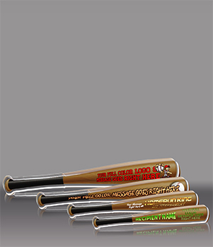 Baseball Bat Acrylic Awards - Color