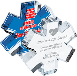 Star of Life EMS Acrylic Blocks - Engraved or Color
