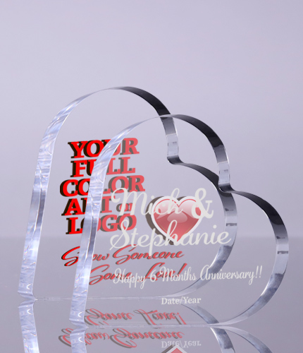 Acrylic Heart Awards- Engraved or Color