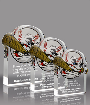 Baseball Krunch Acrylic Awards
