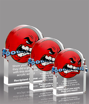 Dodgeball Krunch Acrylic Awards