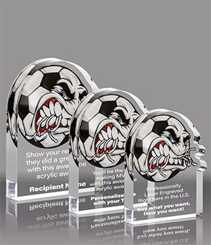 Soccer Krunch Acrylic Awards