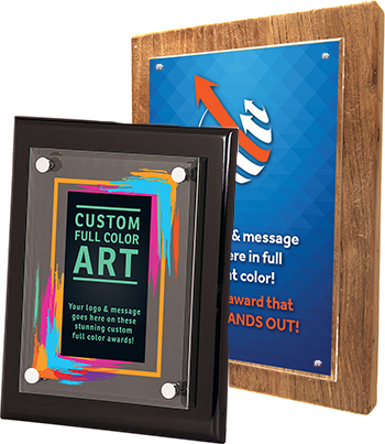 Full Color Floating Acrylic Plaques