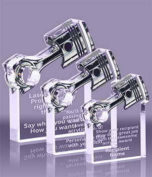 1 inch Thick Piston Acrylic Awards