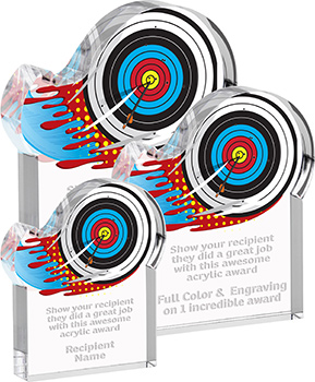 Archery Splatters Acrylic Awards