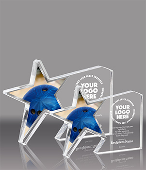 Bowling Galaxy Star Acrylic Awards