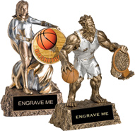 Basketball Monster & Super Hero Resin Trophies