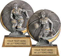 Basketball Round 3D Sport Resin Trophies
