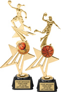 Basketball Star Fire Trophies