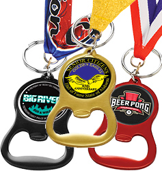 Custom Figure 8 Bottle Openers w/ Split Ring