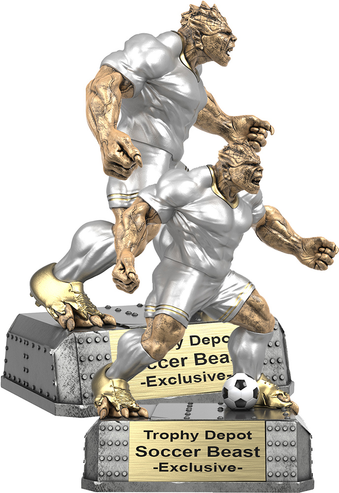 Soccer Beast Sculpture Trophies