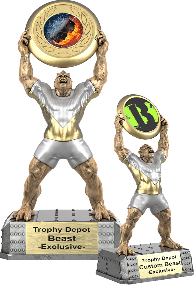 Insert Holder Beast Sculpture Trophies -  Stock or Custom