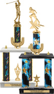 Two-Post with Wreath Riser Trophies