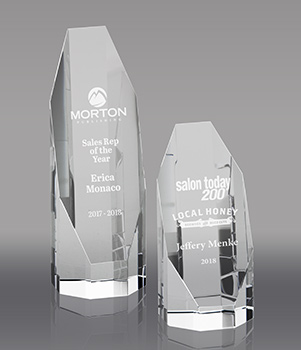 Optical Crystal Octagon Tower Awards