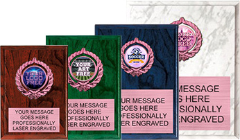 Custom Insert Plaques with Pink Insert Holders [6x8 7x9 8x10 & 9x12]