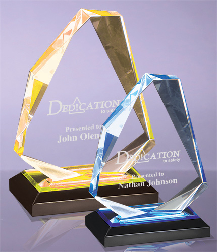 Multi-faceted Diamond Jewel Acrylic Awards