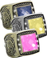 Finalist Championship Rings with Faux Stone
