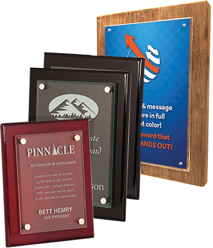 Floating Acrylic Plaques - Engraved or Color