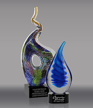 Colorful Art Glass Awards