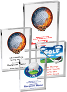 Golf Vibrix Acrylic Awards [1 inch thick]