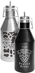 Polar Camel 64 oz. Vacuum Insulated Growler with Swing-Top Lids