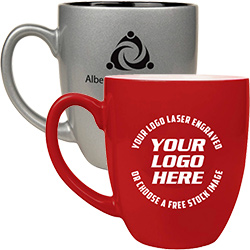 LazerMug Ceramic Bistro Mugs