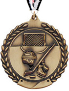 Hockey Wreath Framed Medal