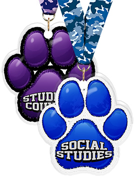 Paw Acrylic Medals