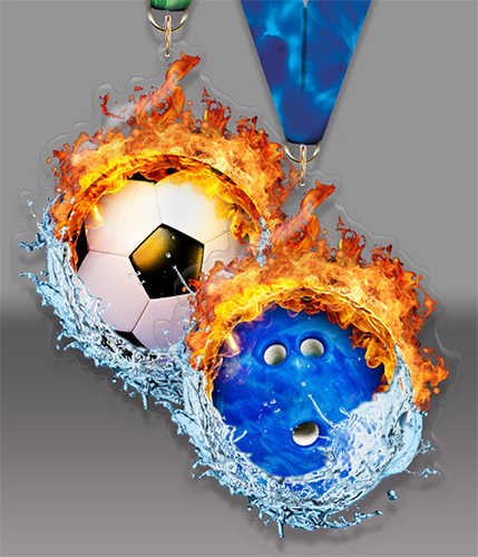 Colorix-M Fire & Water Acrylic XL Medals