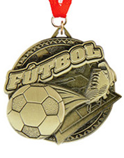 Futbol Ultra-Impact 3-D Medal