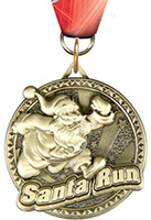 Santa Run Ultra-Impact 3-D Medal