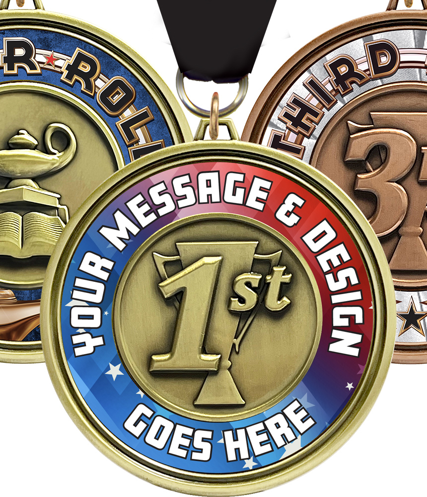 3 inch Eclipse Insert Medals - Stock or Custom
