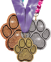 Glitter Paw Medals