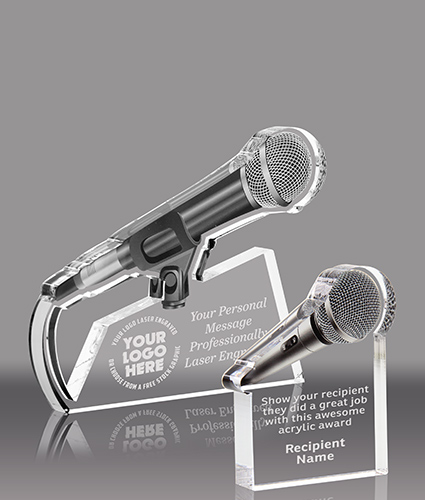 Microphone Acrylic Awards