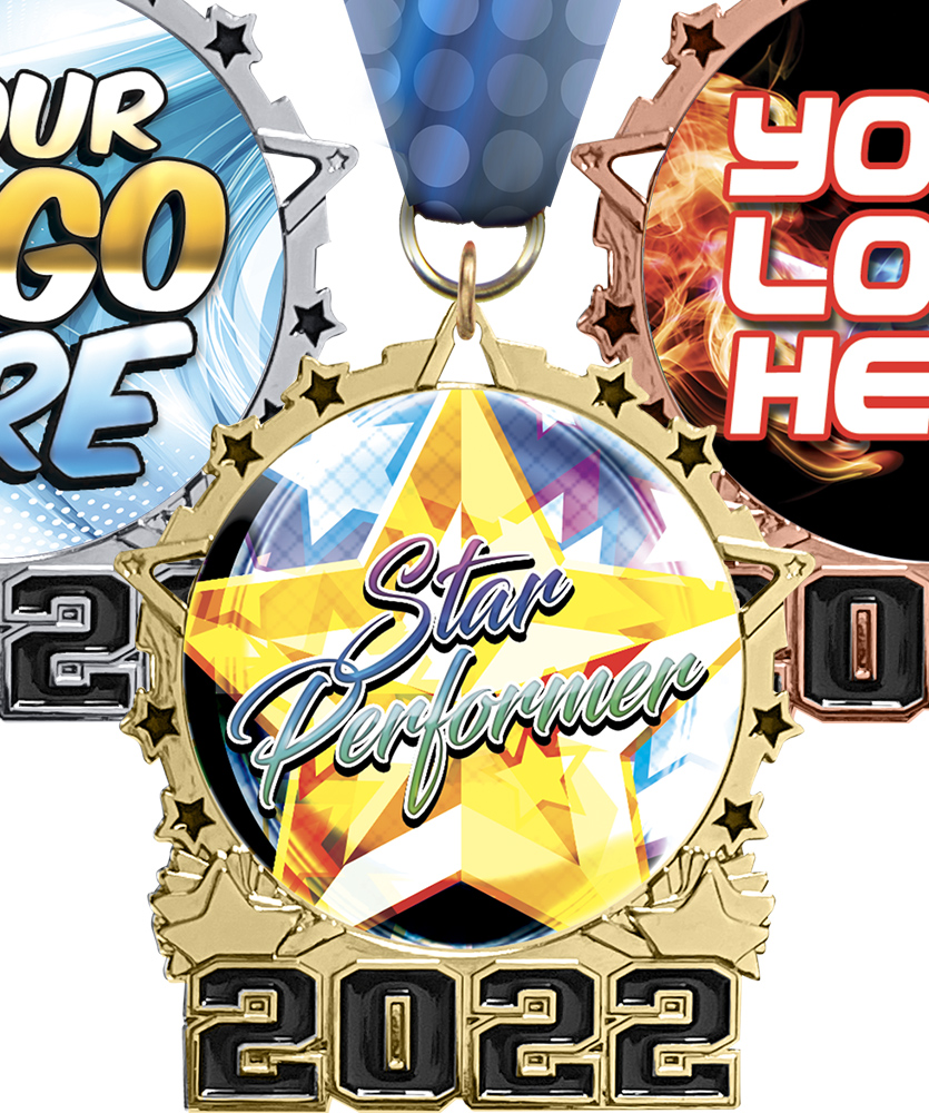 2022 Star Frame Insert Medals - Stock or Custom